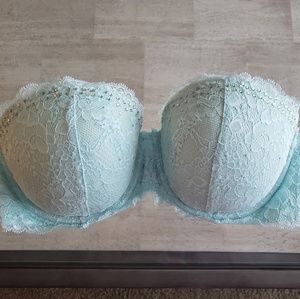 Victoria's Secret Aquamarine Strapless Bra